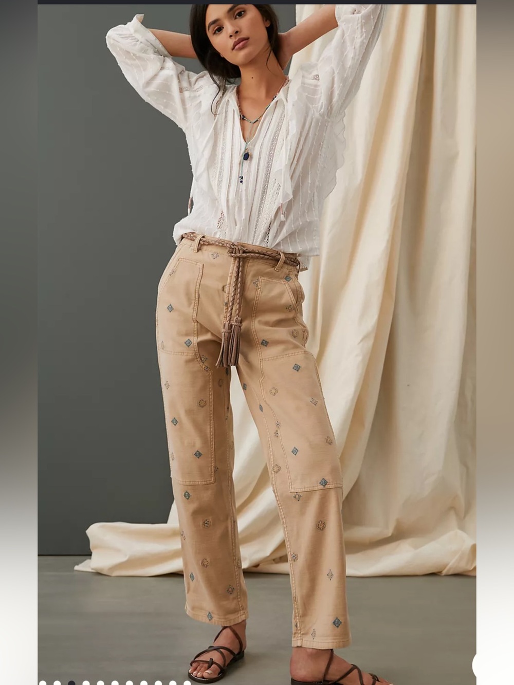 Pilcro “Roamer” Embroidered Boyfriend Jeans